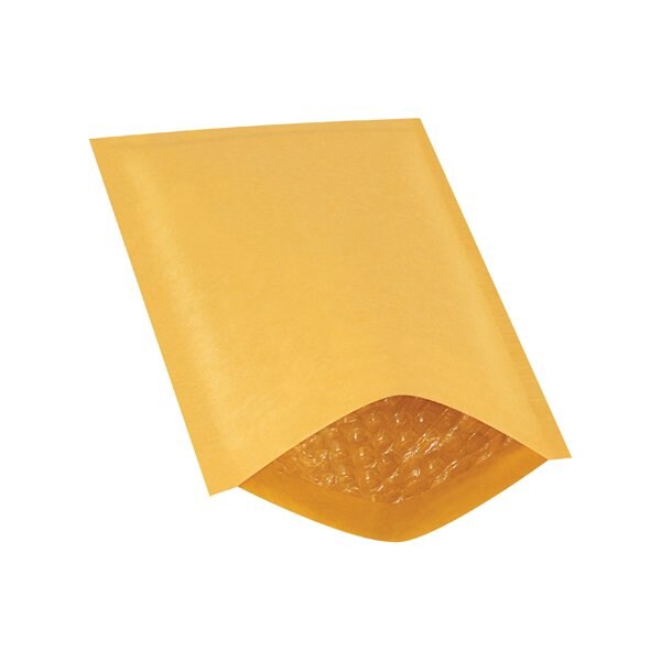 Bsc Preferred 6 x 10'' Kraft No 0 Heat-Seal Bubble Mailers, 250PK B853 - main